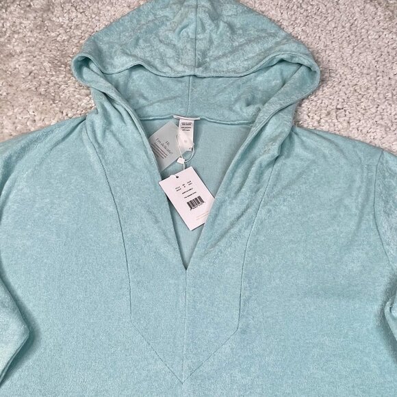 Andie Swim The Hoodie Dress Cover Up Blue Medium NEW - Picture 5 of 8